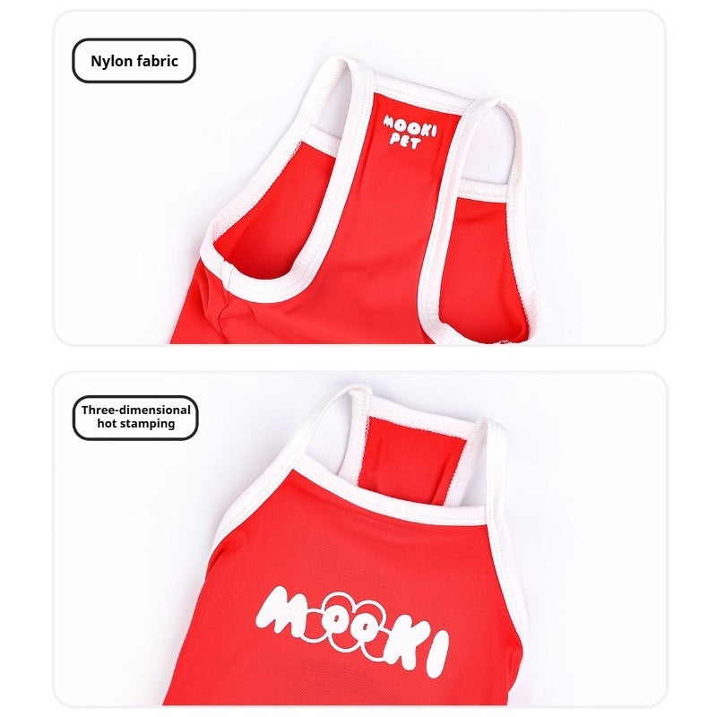 MookiPet® Lightweight Sun-Proof Red Vest for Dogs & Cats