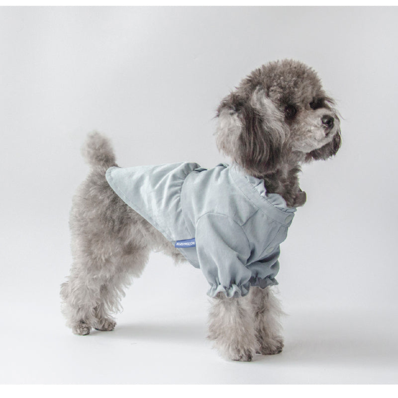 MARSHMALLOW® Vintage Ruffled Collar Shirt Dress for Dogs