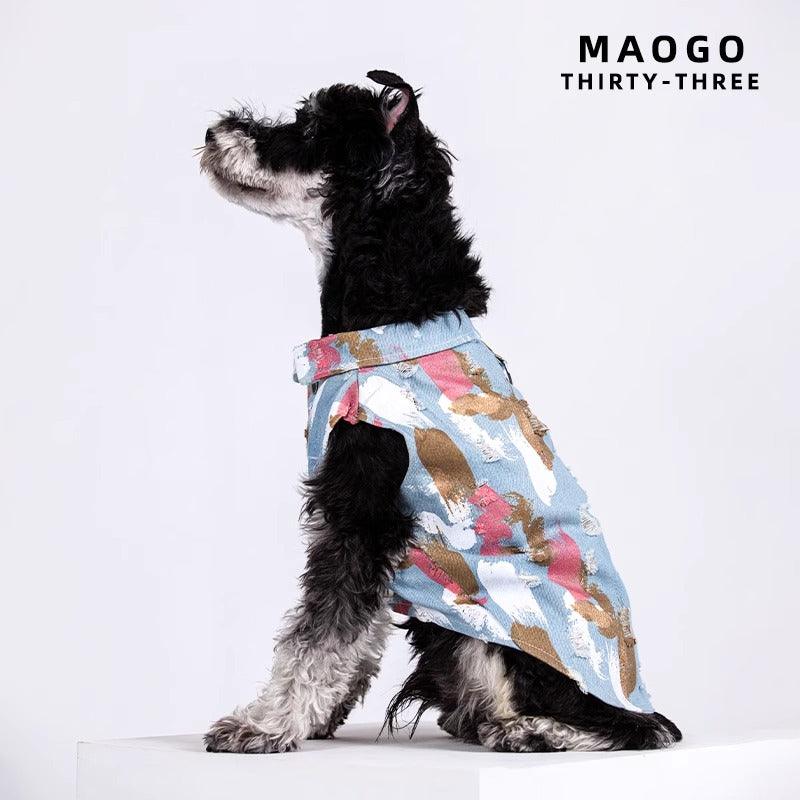 MAOGO® Dog Art Painter Denim Vest - KIKOPALS