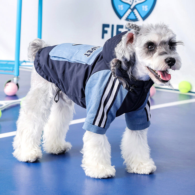 MookiPet® Cool Denim Quilted Jacket for Dogs