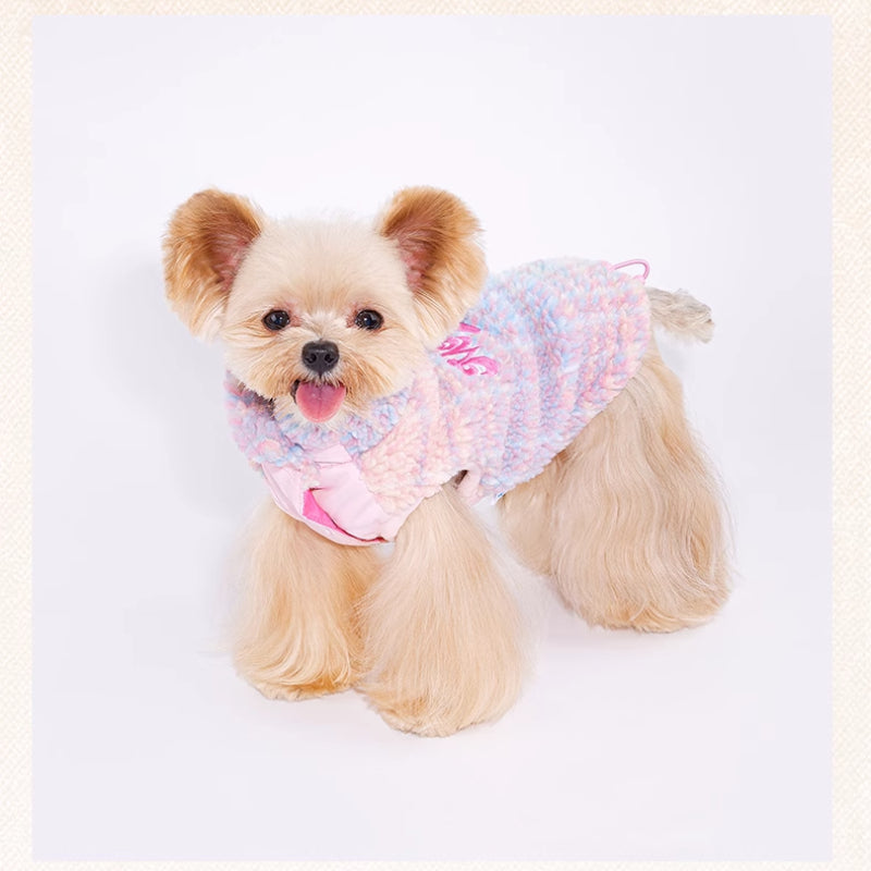 MookiPet® Colorful Grid Lamb Wool Vest for Dogs