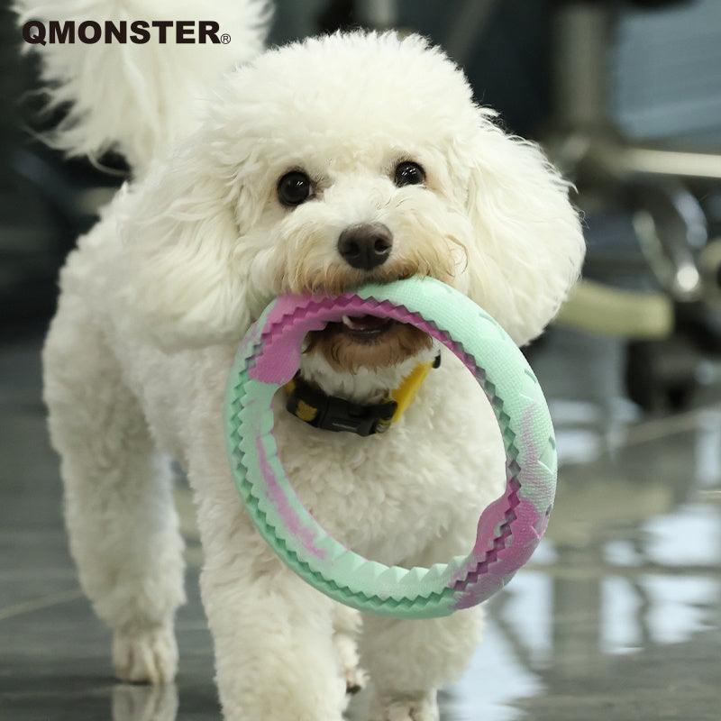 Qmonster® Color-Block Ring Dog Chew Toy - KIKOPALS