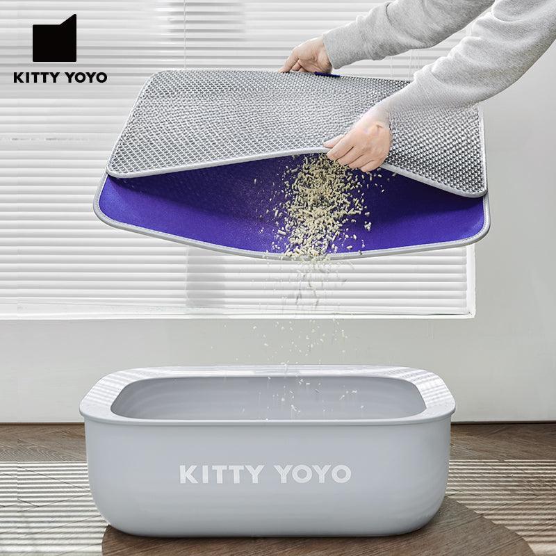 KITTY YOYO® Pillette Sand Control Cat Litter Mat - KIKOPALS