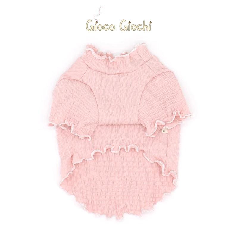 GiocoGiochi® Cotton Ruffle Dog Short Sleeve Tee - KIKOPALS