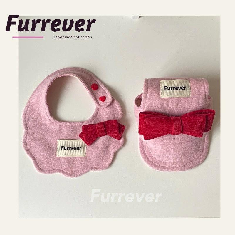 Furrever® Pink Cloud Bow Pet Bib - KIKOPALS