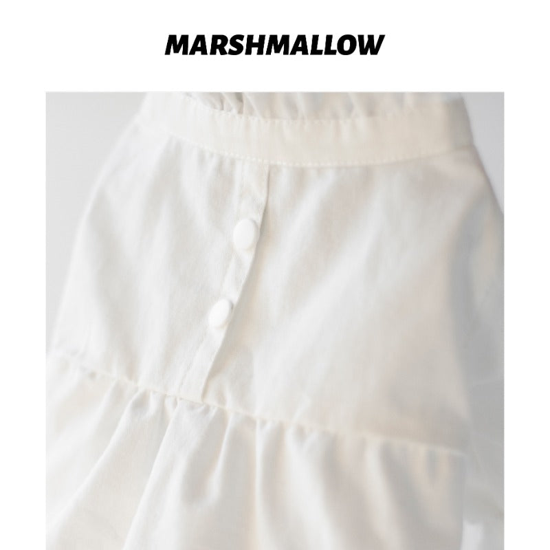 MARSHMALLOW® Vintage Ruffled Collar Shirt Dress for Dogs