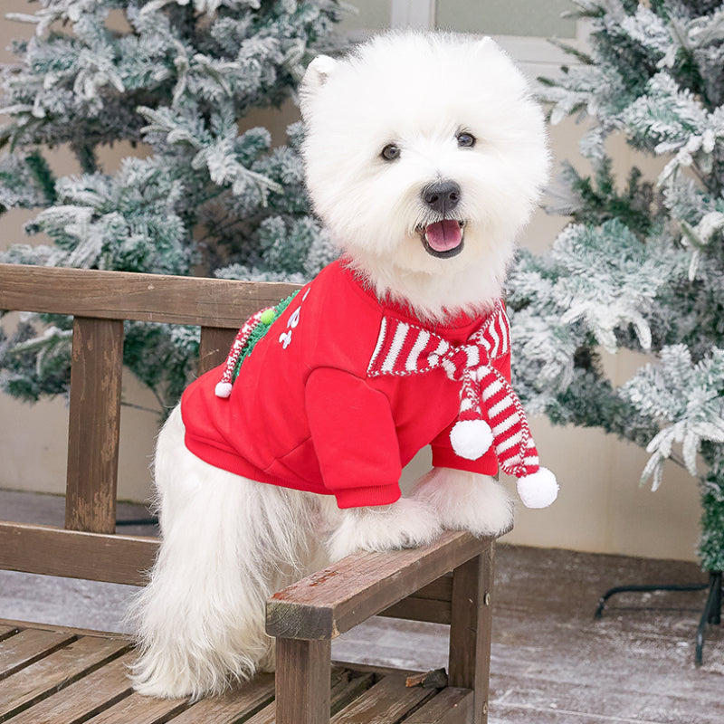 MookiPet® Christmas-tree Red Hoodie for Dogs