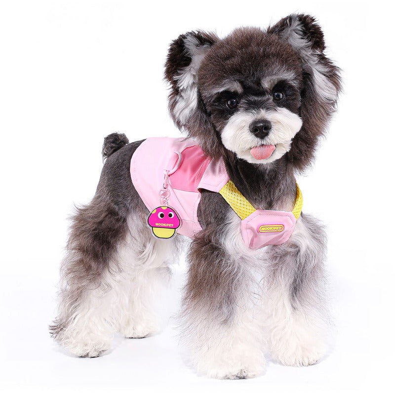 MookiPet® Mushroom Pendant Functional Vest - Pink for Dogs