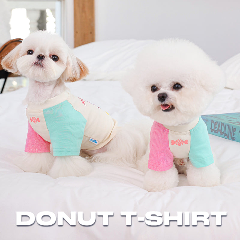 MookiPet® Beige Donut T-Shirt for Dogs