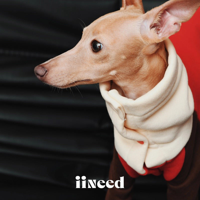 iiNeed® Red Patchwork Hoodie Winter For Dogs