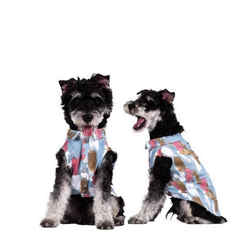 MAOGO® Dog Art Painter Denim Vest - KIKOPALS