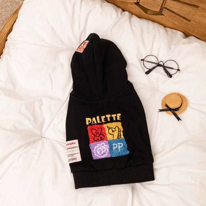 PalettePet® Fashionable Pet Hoodie – Black for Dogs