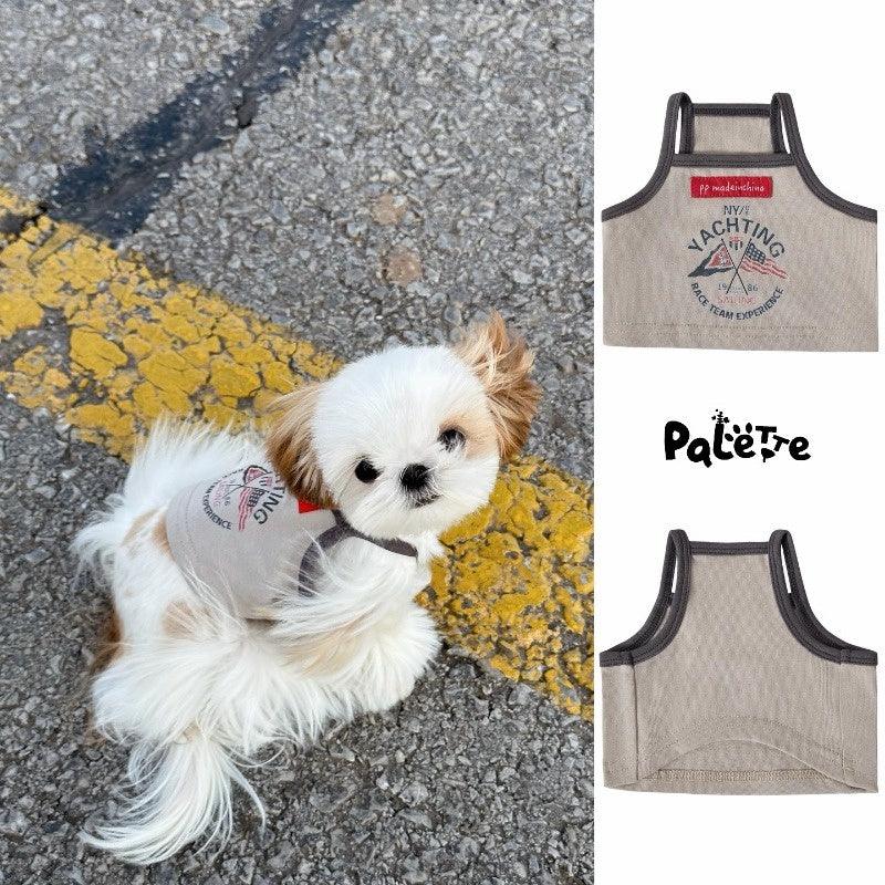 PalettePet® Khaki American Flag Pet Tank Top - KIKOPALS