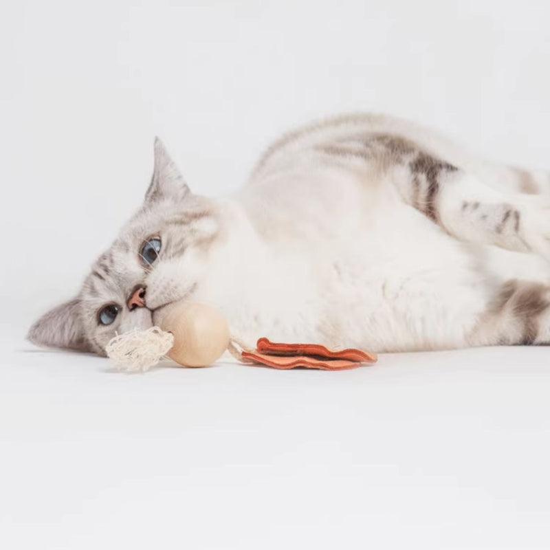 PETSVILLE® Catnip Wooden Bead Interactive Toy - KIKOPALS