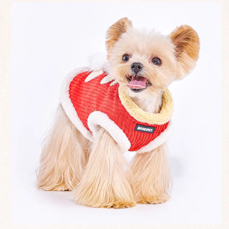 MookiPet®  Red Corduroy Vest for Dogs