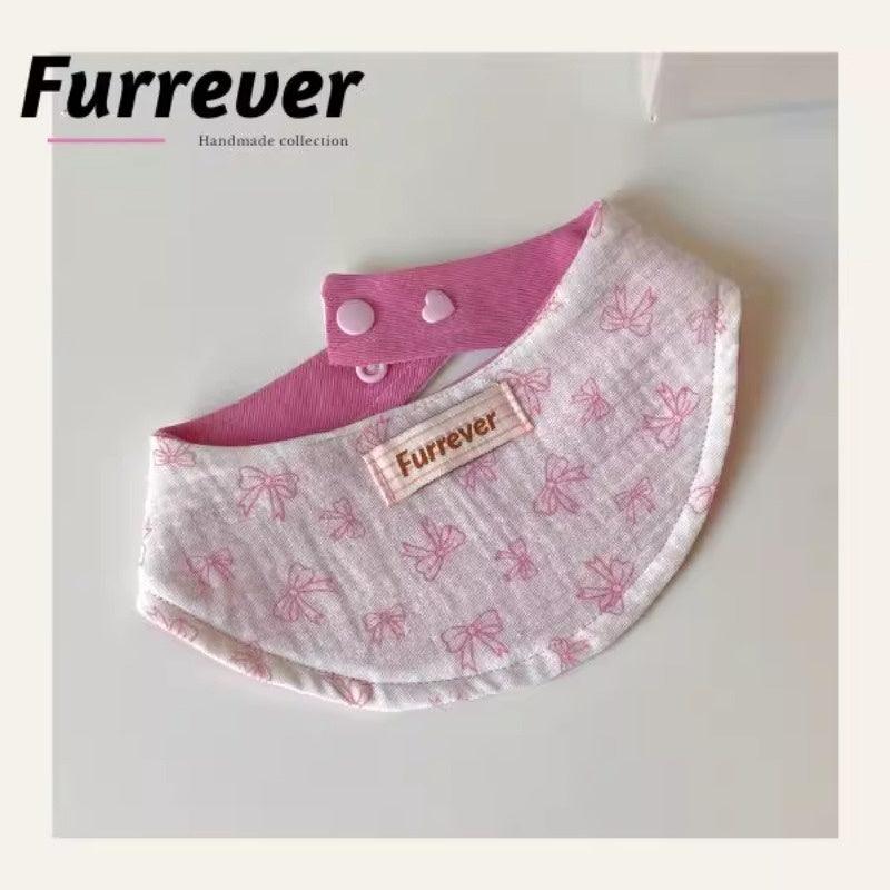 Furrever® Pink Bow-Tie Pet Bib - KIKOPALS