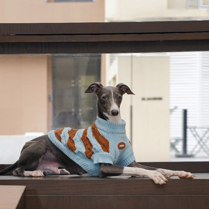 ZEZE® Chenille Striped Pet Sweater